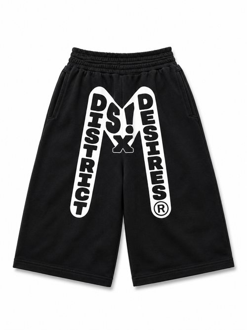 "D6 DESIRES" OVERSIZED SHORTS