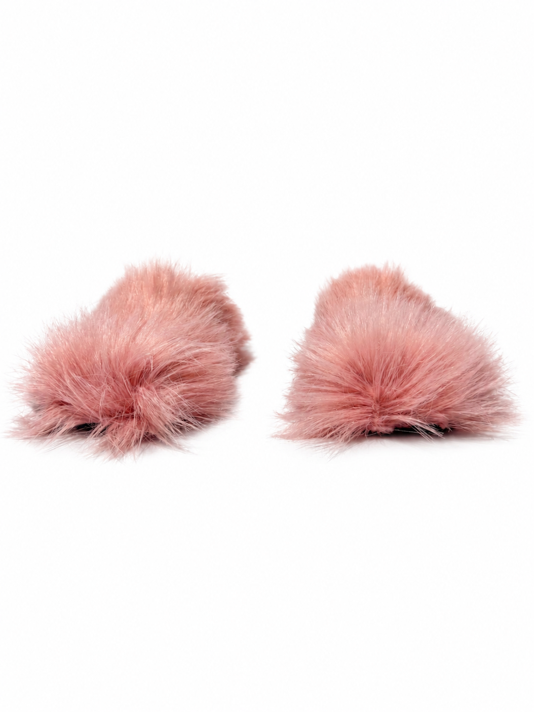 Faux Fur Pink Mules