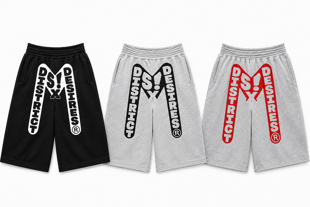 "D6 DESIRES" OVERSIZED SHORTS