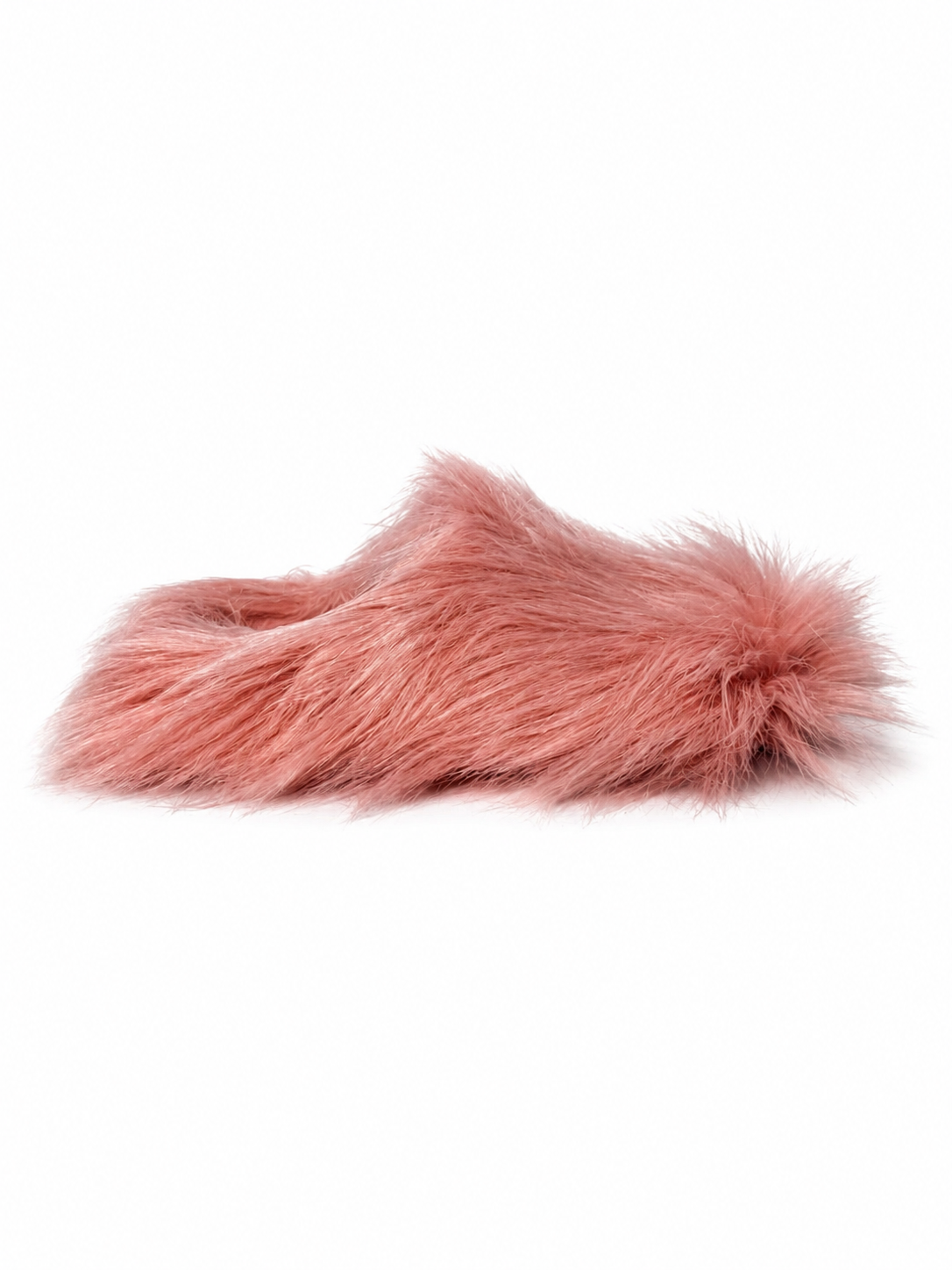 Faux Fur Pink Mules