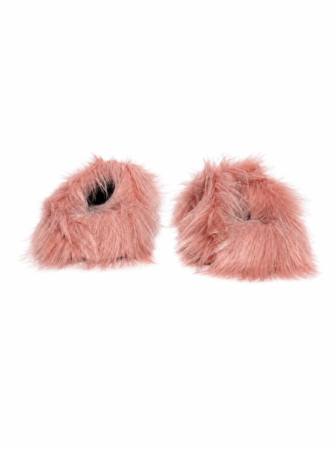 Faux Fur Pink Mules