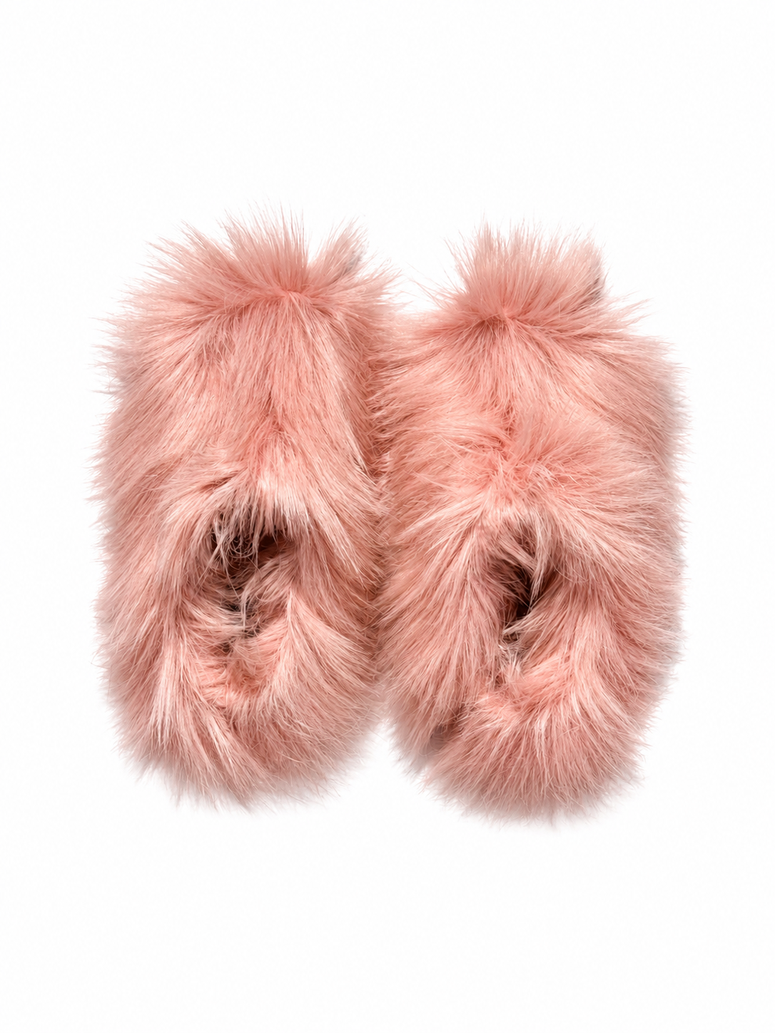Faux Fur Pink Mules
