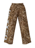 "D*S!X" LEOPARD PRINT TRACK PANTS
